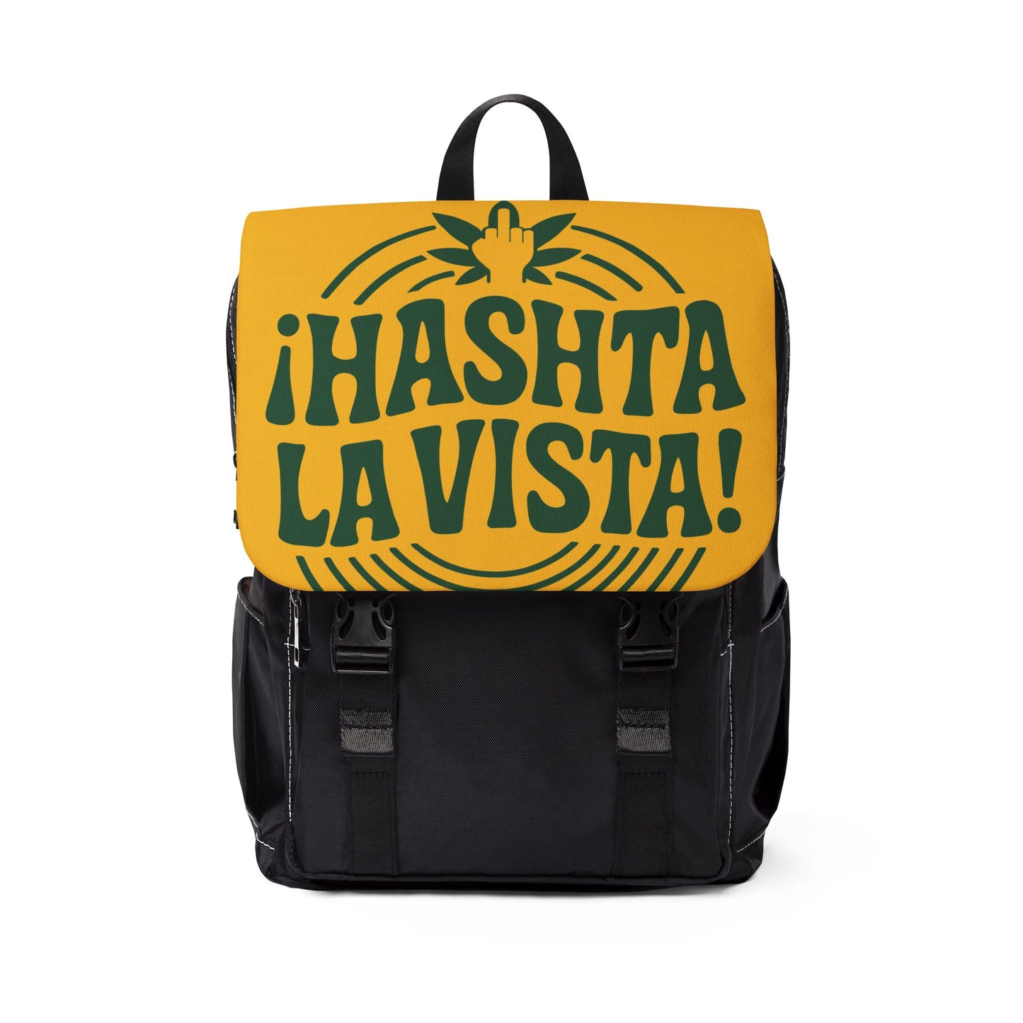 ¡HASHTA LA VISTA! Backpack bag - Perfect for School, Travel, Gift & Everyday Use, uniquely designed by The Hasha