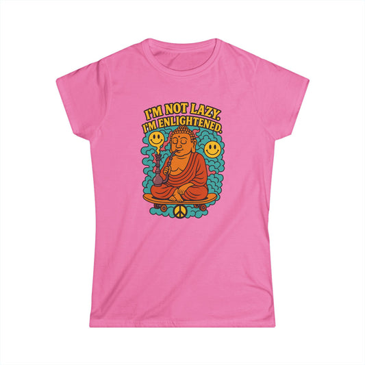 Bhudda's Enlightenment - Women's Top Cannabis Casual Wear for Relaxation, Perfect for Yoga, Meditation, Gift for Spiritual Seekers, Stoner Fashion, Gift for Weed Lovers, Alltime Highs