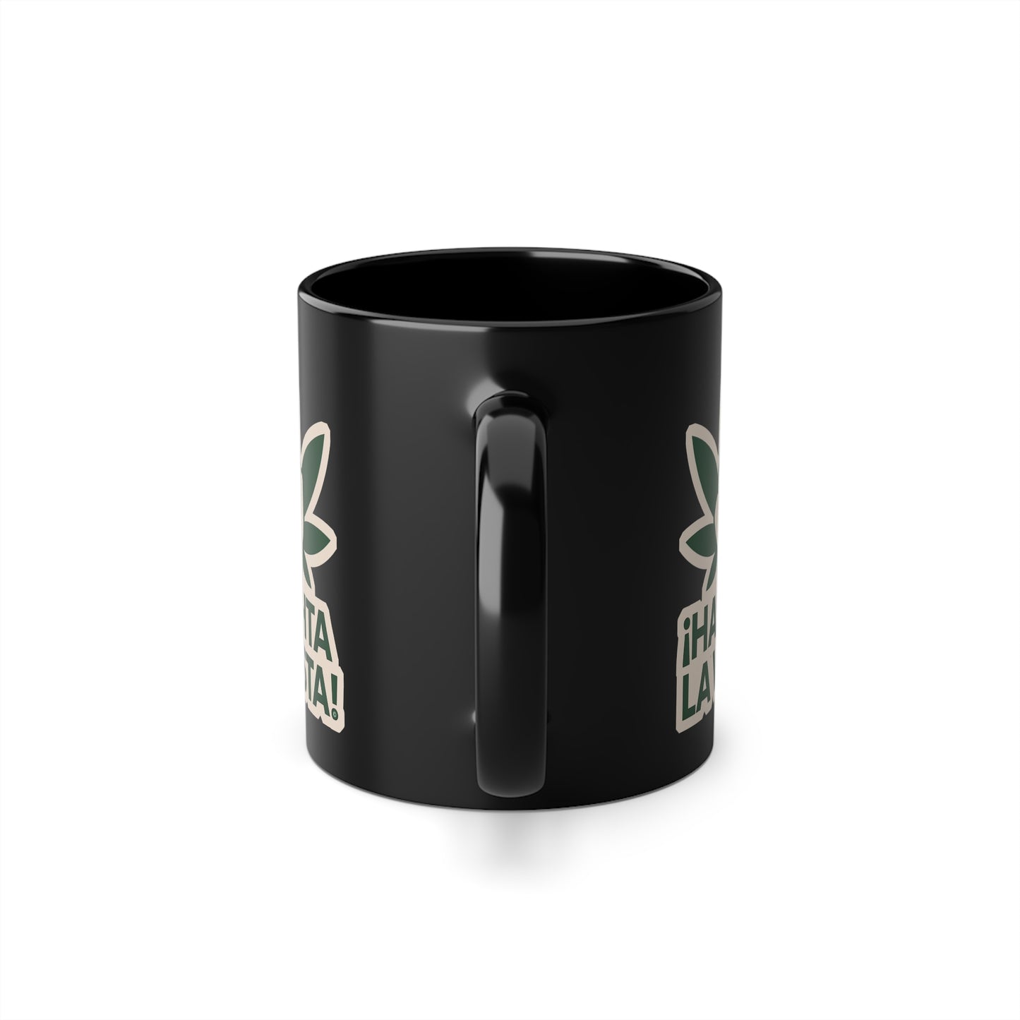 HASHTA LA VISTA -Cannabis and Coffee Lover's Cup, Digitus Style, Black Coffee Mug, 11oz, 330ml, Office Supplies, Funny Gift, Uniquely Designed by The Hasha