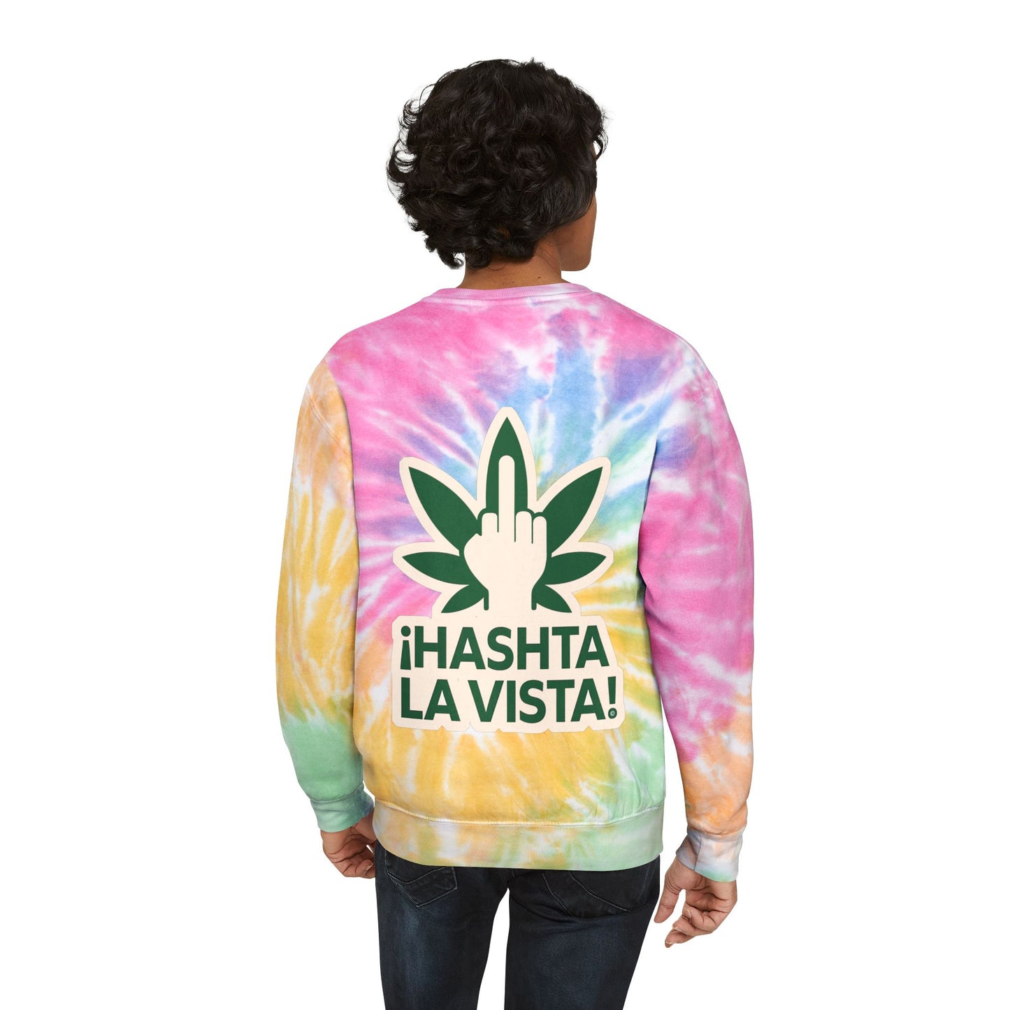 ¡HASHTA LA VISTA! - Cannabis Culture, Gen-Z Neon Baltic, Sweatshirt, Designed uniquely by The Hasha