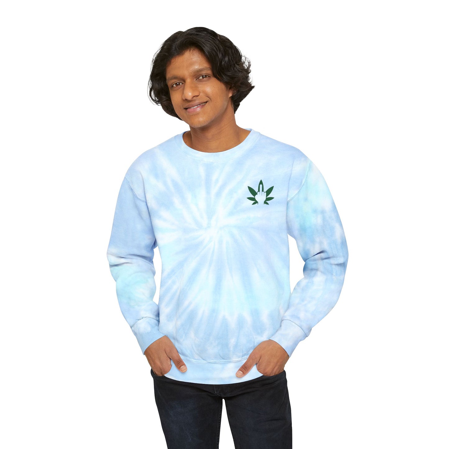 ¡HASHTA LA VISTA! - Cannabis Culture, Gen-Z Neon Baltic, Sweatshirt, Designed uniquely by The Hasha